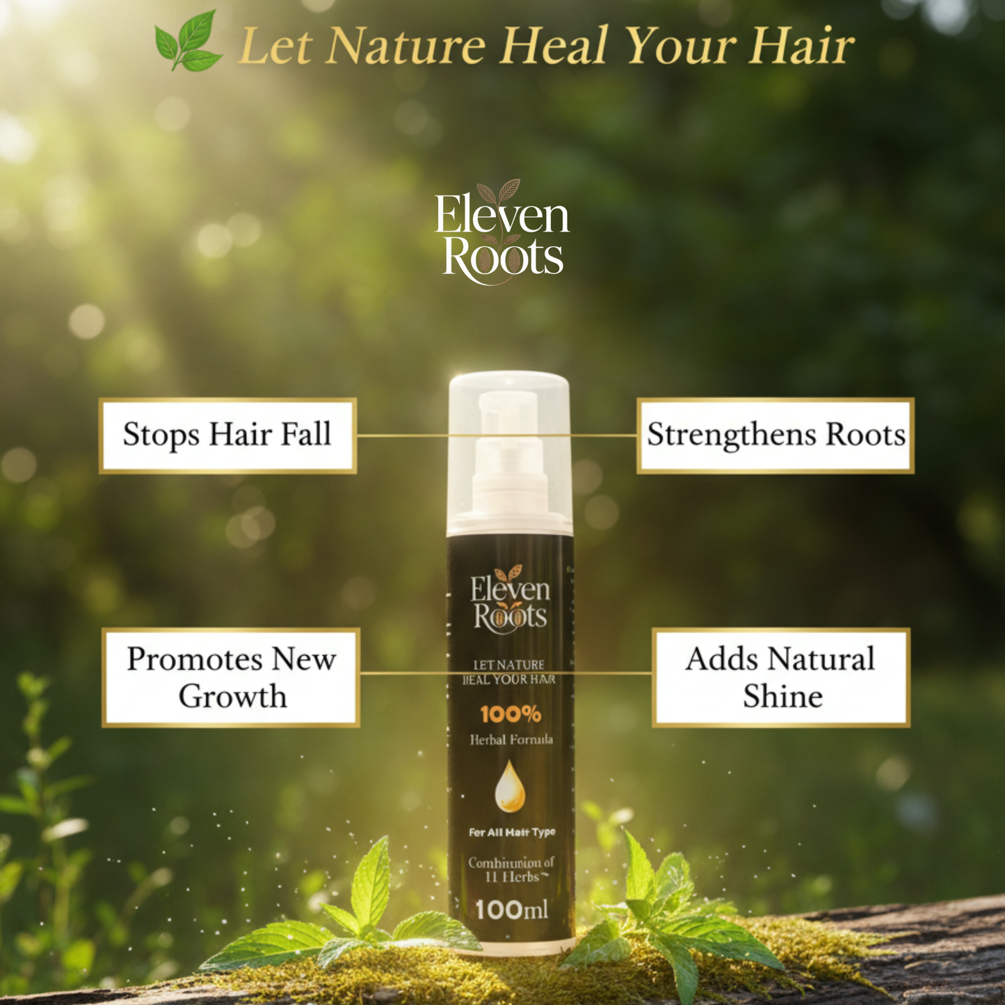 Eleven Roots Herbal Hair Oil – 100ml